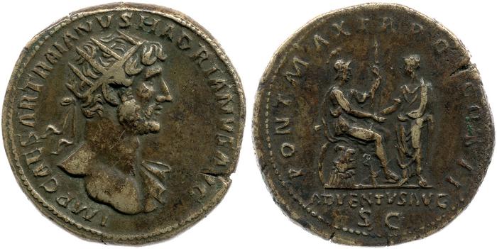RIC II, Part 3 (second edition) Hadrian 159, реверс, bm