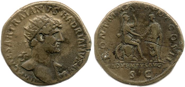RIC II, Part 3 (second edition) Hadrian 159, реверс, bm