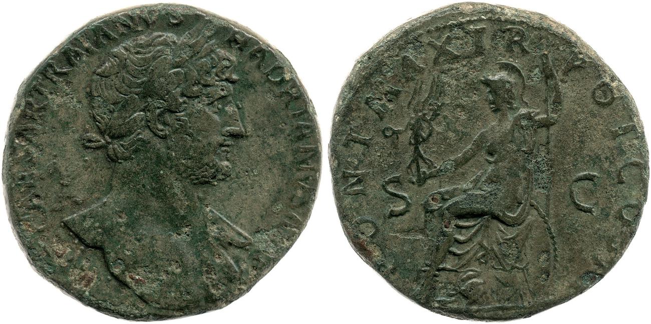 RIC II, Part 3 (second edition) Hadrian 253, аверс, bm
