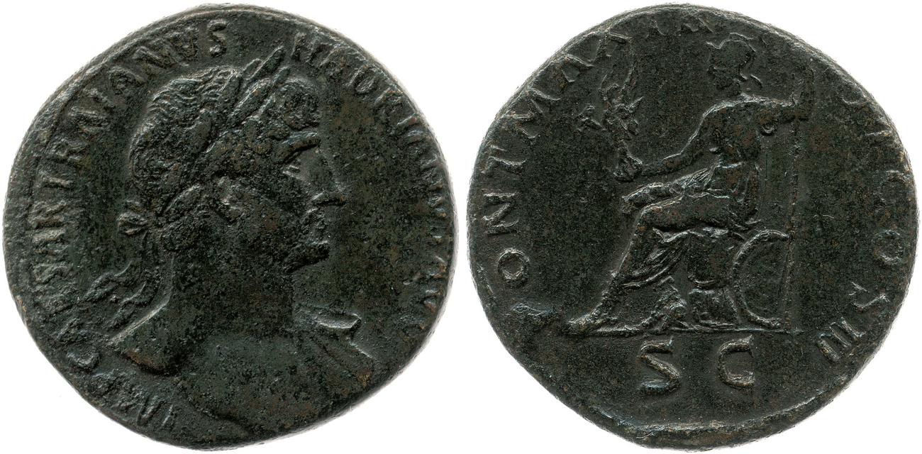 аверс RIC II, Part 3 (second edition) Hadrian 254