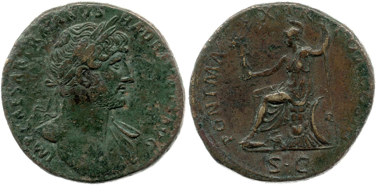RIC II, Part 3 (second edition) Hadrian 254, аверс, bm