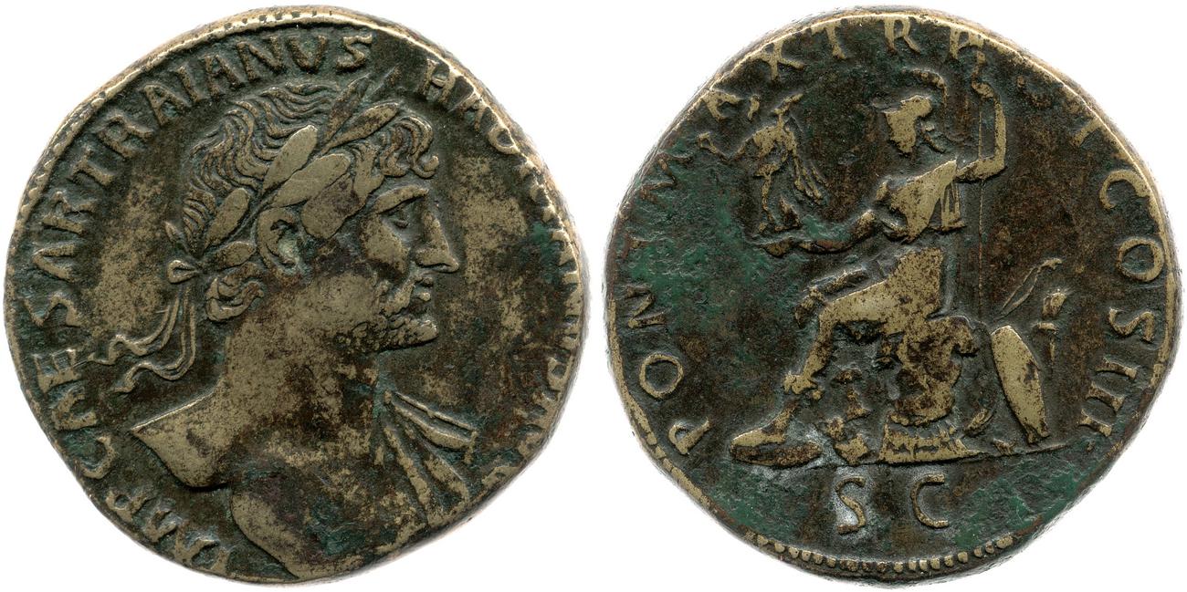 RIC II, Part 3 (second edition) Hadrian 254, аверс, bm