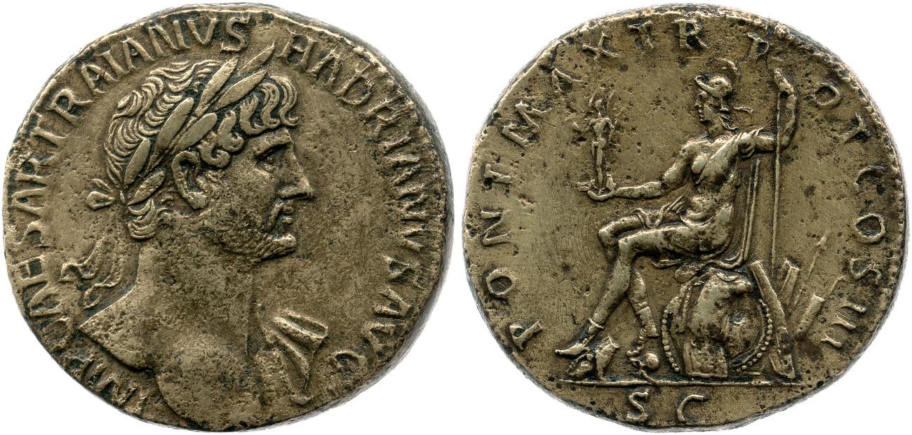 RIC II, Part 3 (second edition) Hadrian 254, аверс, bm