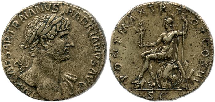 RIC II, Part 3 (second edition) Hadrian 254, реверс, bm