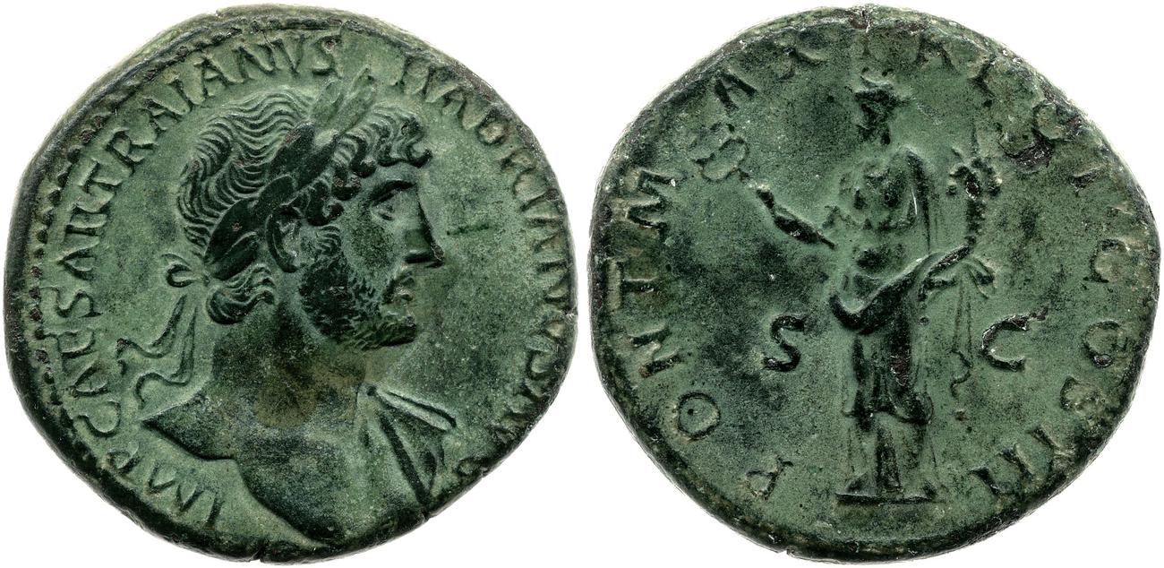аверс RIC II, Part 3 (second edition) Hadrian 244