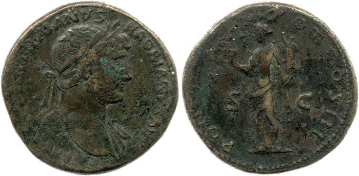 RIC II, Part 3 (second edition) Hadrian 243, реверс, bm