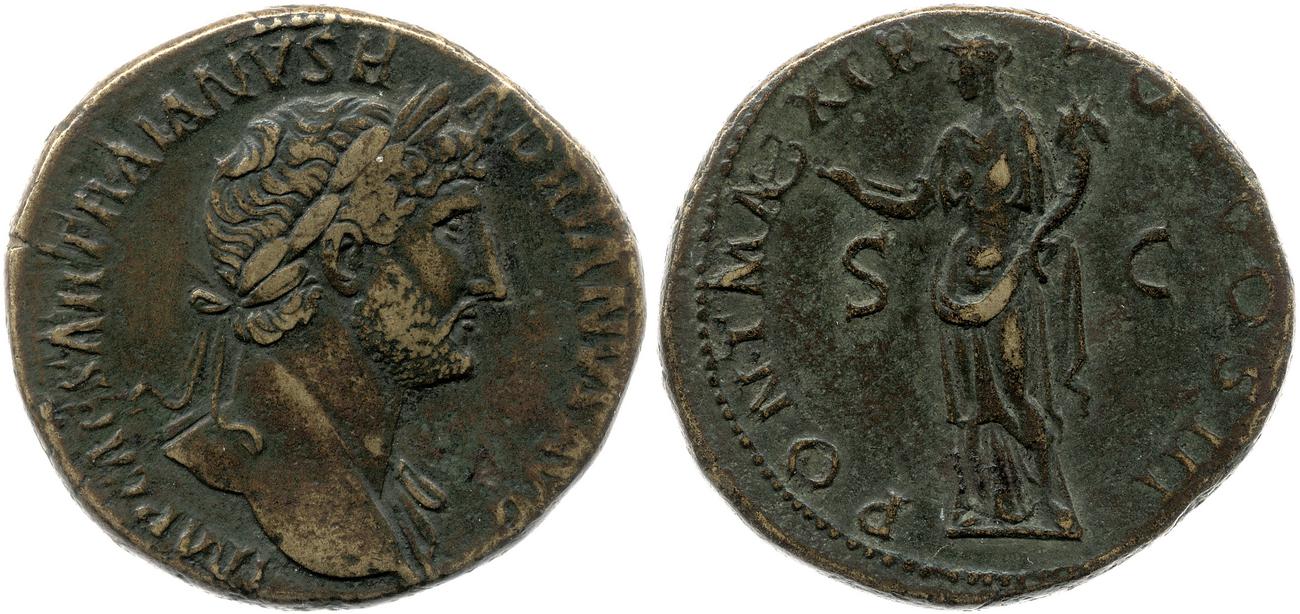RIC II, Part 3 (second edition) Hadrian 243, аверс, bm