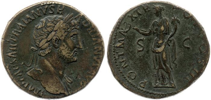 RIC II, Part 3 (second edition) Hadrian 243, реверс, bm
