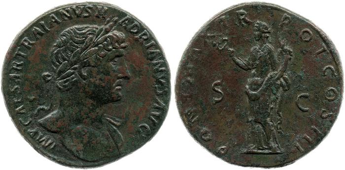 RIC II, Part 3 (second edition) Hadrian 244, реверс, bm