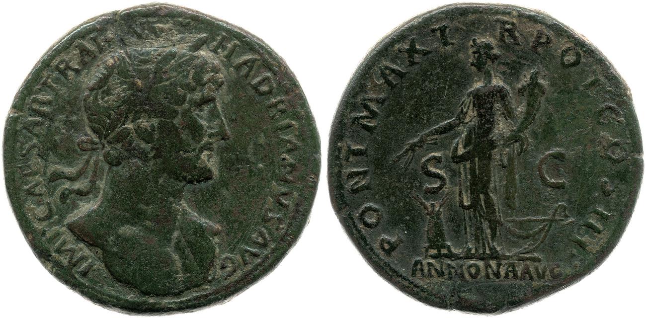 аверс RIC II, Part 3 (second edition) Hadrian 233
