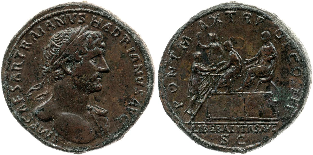 аверс RIC II, Part 3 (second edition) Hadrian 235