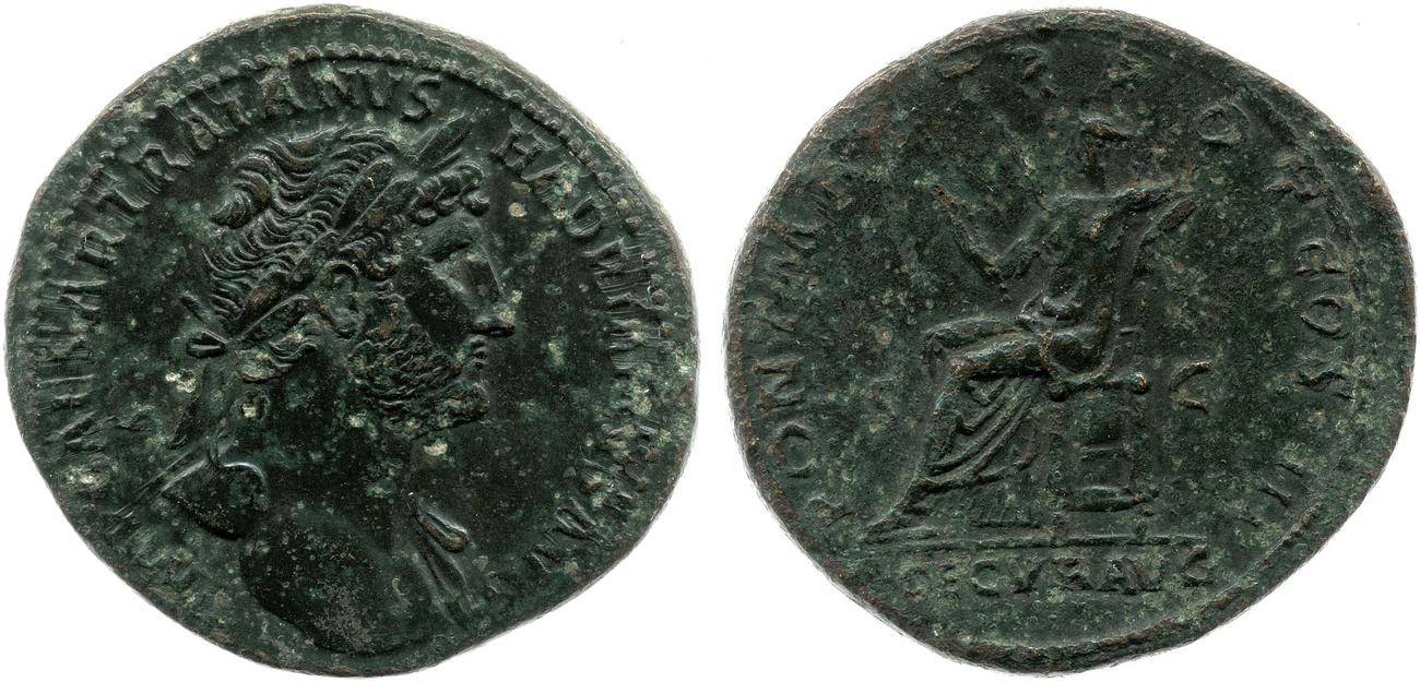 RIC II, Part 3 (second edition) Hadrian 239, аверс, bm