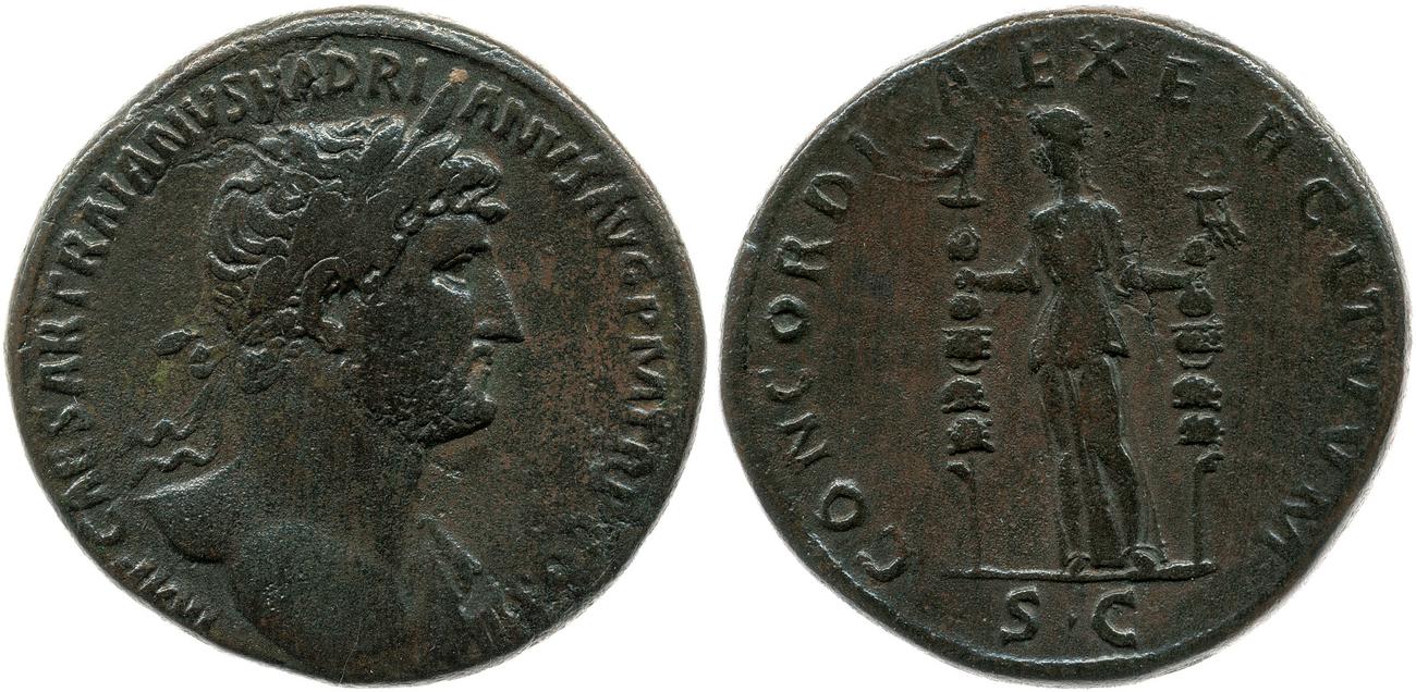 аверс RIC II, Part 3 (second edition) Hadrian 411