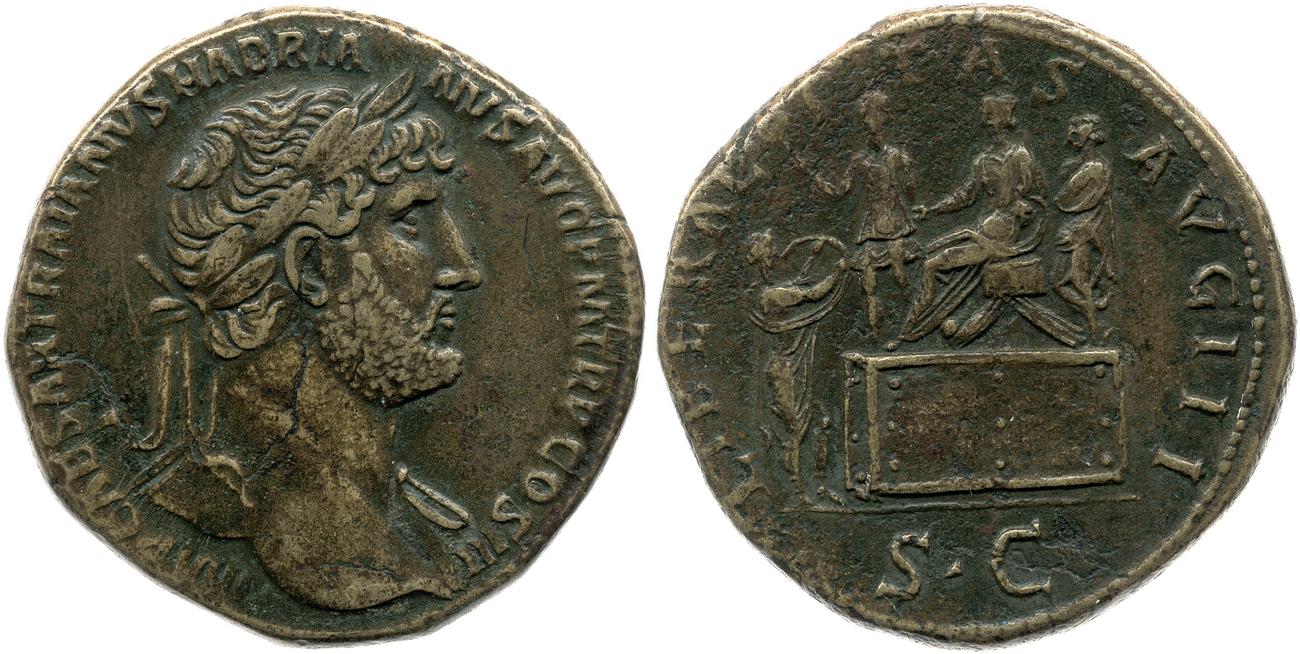 аверс RIC II, Part 3 (second edition) Hadrian 420