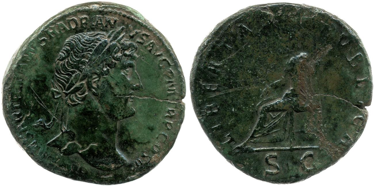 RIC II, Part 3 (second edition) Hadrian 421, аверс, bm