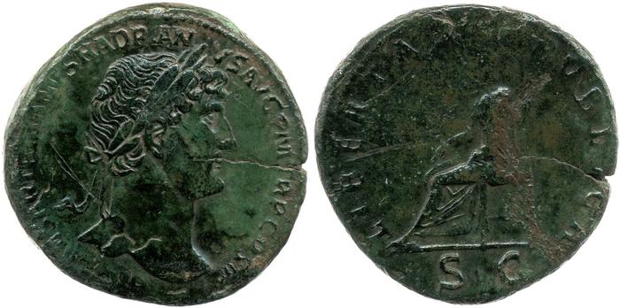 RIC II, Part 3 (second edition) Hadrian 421, реверс, bm
