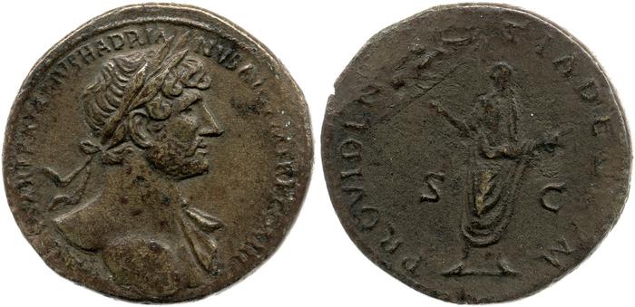 RIC II, Part 3 (second edition) Hadrian 260, реверс, bm