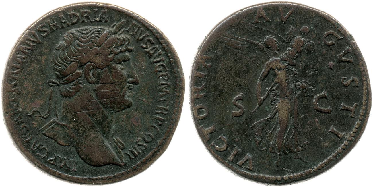 RIC II, Part 3 (second edition) Hadrian 454, аверс, bm