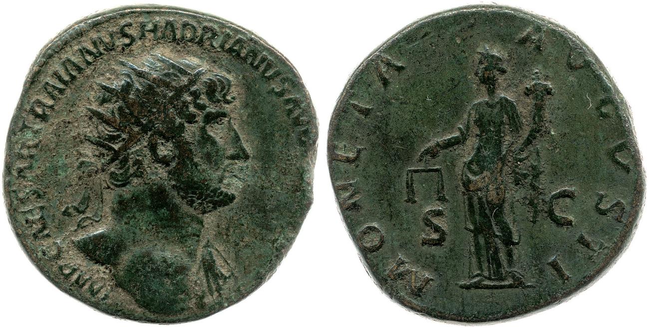 аверс RIC II, Part 3 (second edition) Hadrian 440