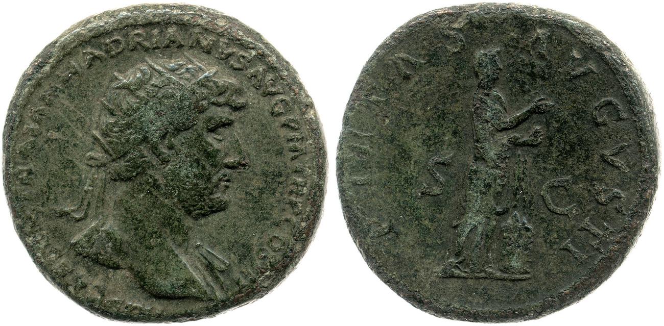 аверс RIC II, Part 3 (second edition) Hadrian 475