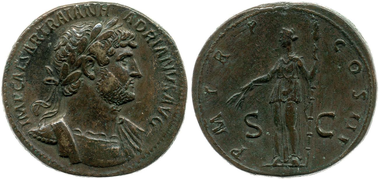 RIC II, Part 3 (second edition) Hadrian 660, аверс, bm