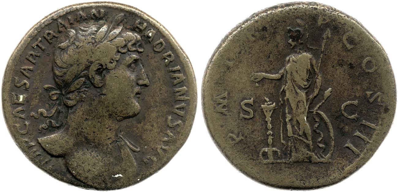 аверс RIC II, Part 3 (second edition) Hadrian 665