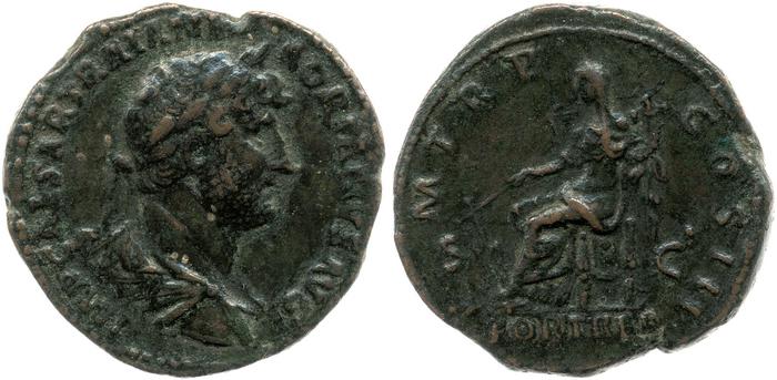 RIC II, Part 3 (second edition) Hadrian 650, реверс, bm