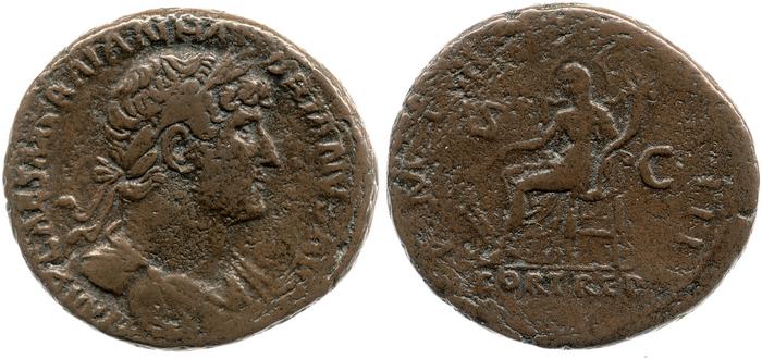 RIC II, Part 3 (second edition) Hadrian 648, реверс, bm