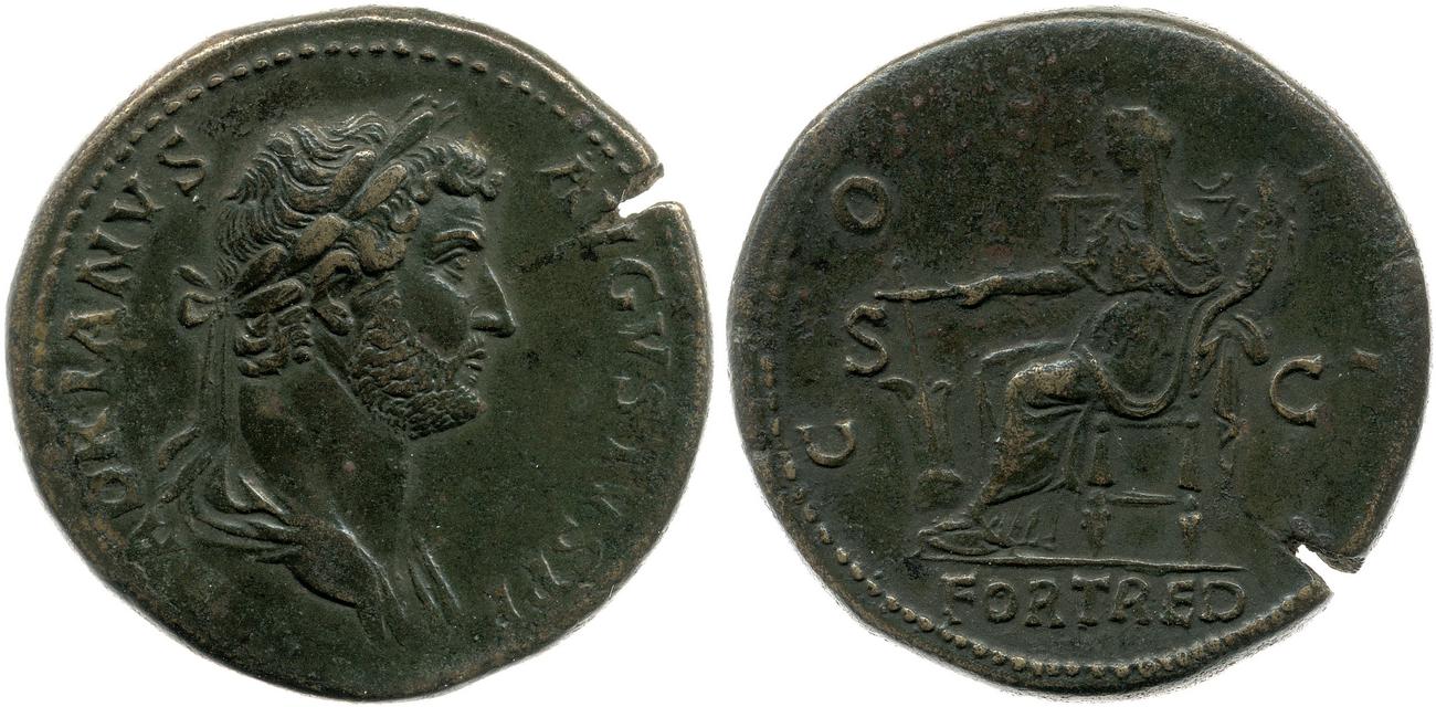 RIC II, Part 3 (second edition) Hadrian 979, аверс, bm