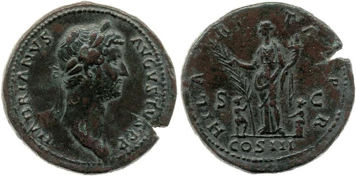 RIC II, Part 3 (second edition) Hadrian 988, реверс, bm