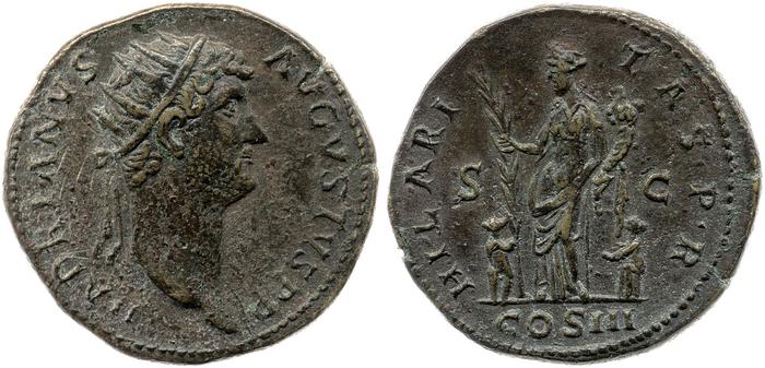 RIC II, Part 3 (second edition) Hadrian 990, реверс, bm