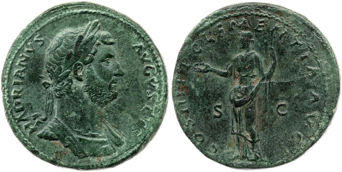 аверс RIC II, Part 3 (second edition) Hadrian 1260