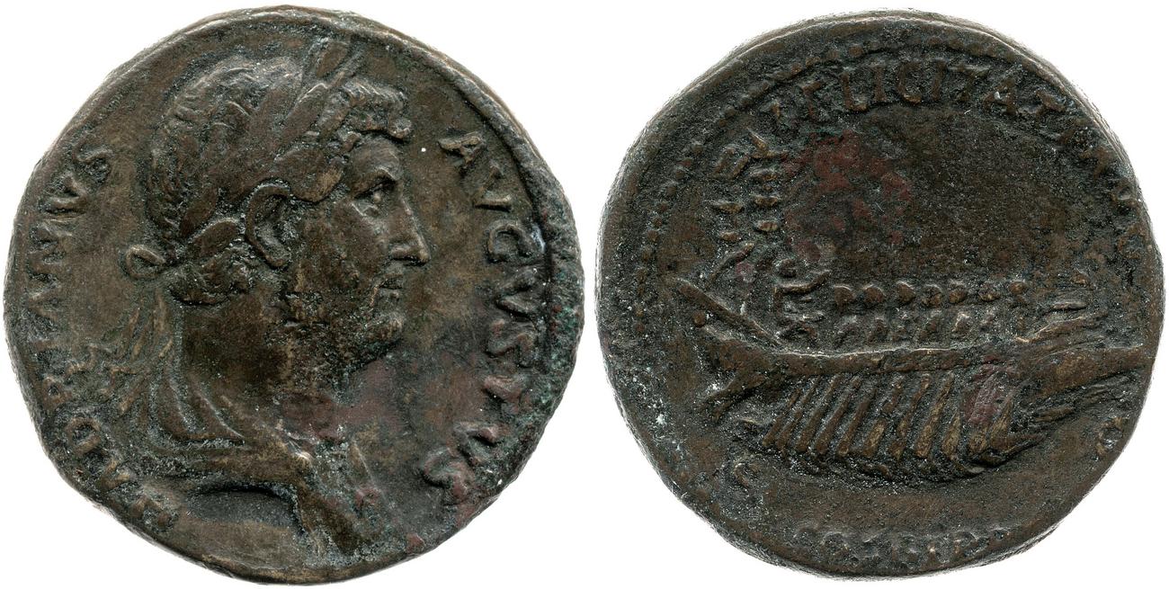 RIC II, Part 3 (second edition) Hadrian 1314, аверс, bm
