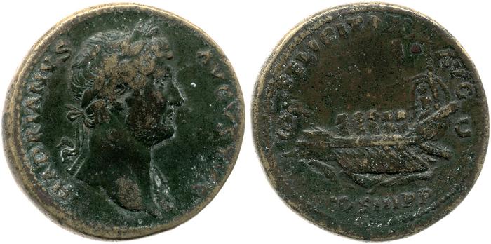 RIC II, Part 3 (second edition) Hadrian 1285, реверс, bm