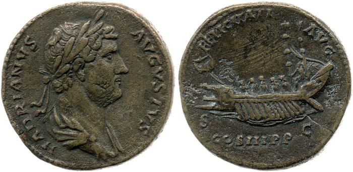 RIC II, Part 3 (second edition) Hadrian 1291, реверс, bm