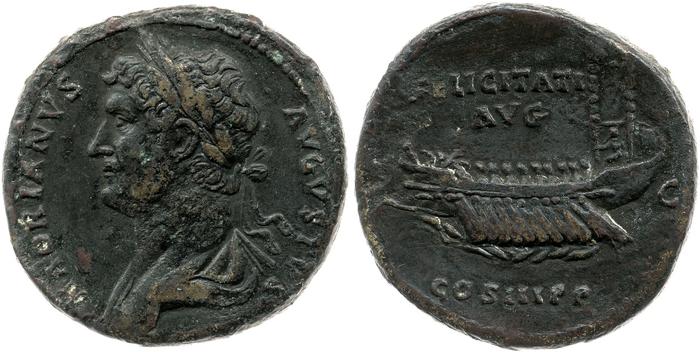RIC II, Part 3 (second edition) Hadrian 1293, реверс, bm