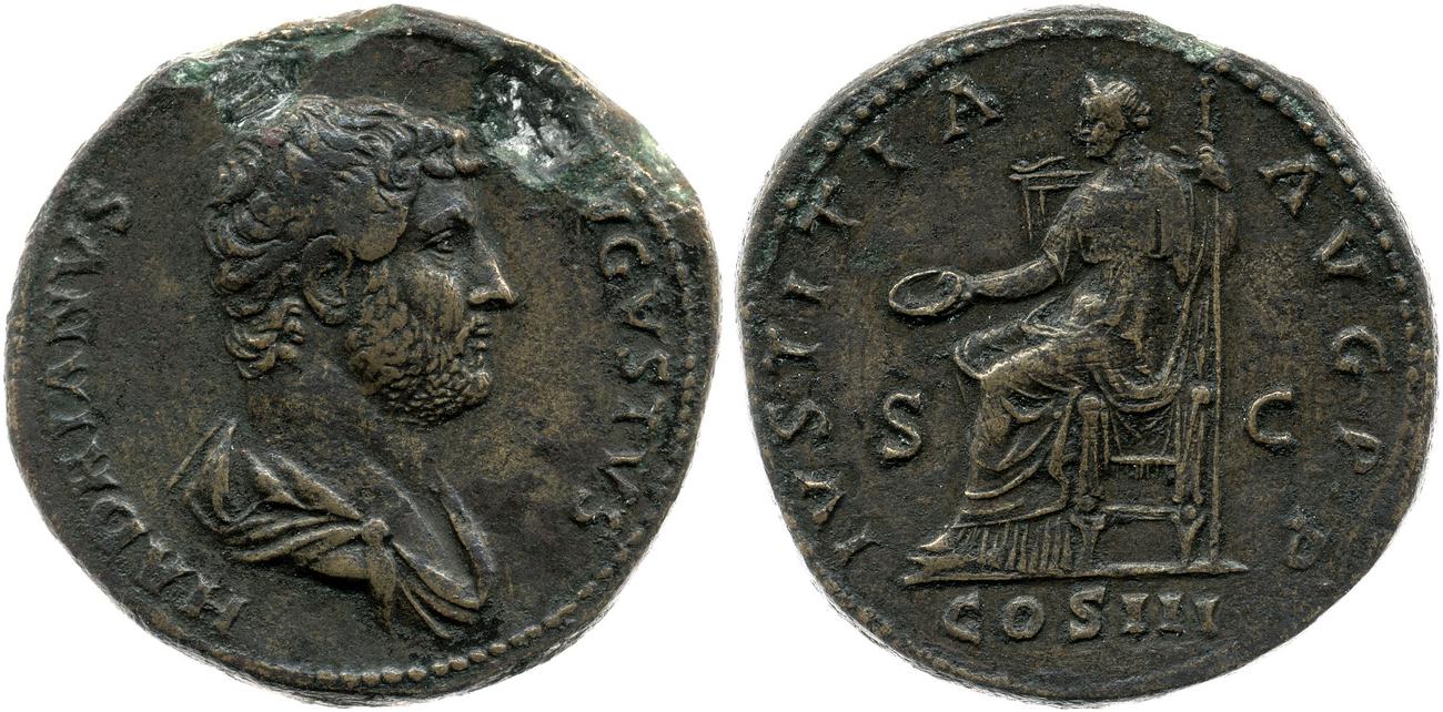 аверс RIC II, Part 3 (second edition) Hadrian 1155