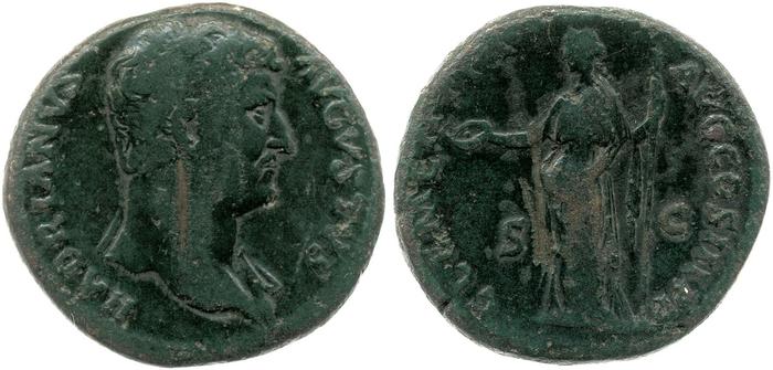 RIC II, Part 3 (second edition) Hadrian 1188, реверс, bm