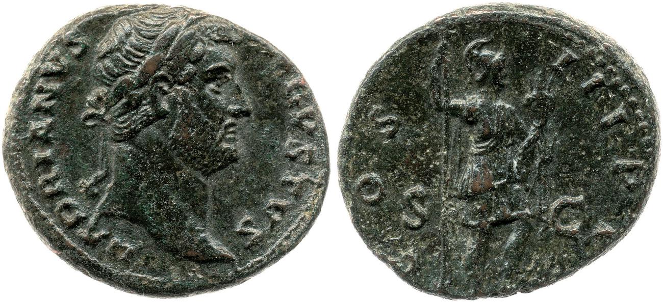 RIC II, Part 3 (second edition) Hadrian 1372, аверс, bm