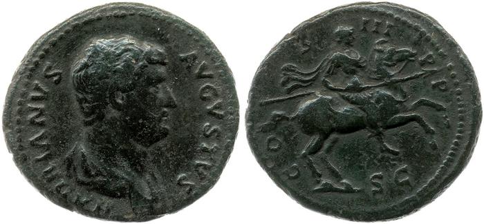 RIC II, Part 3 (second edition) Hadrian 1361, реверс, bm