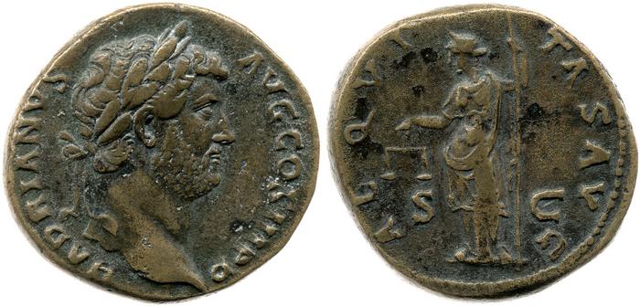 RIC II, Part 3 (second edition) Hadrian 2370, реверс, bm