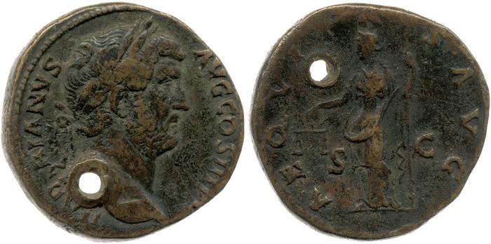 RIC II, Part 3 (second edition) Hadrian 2370, реверс, bm