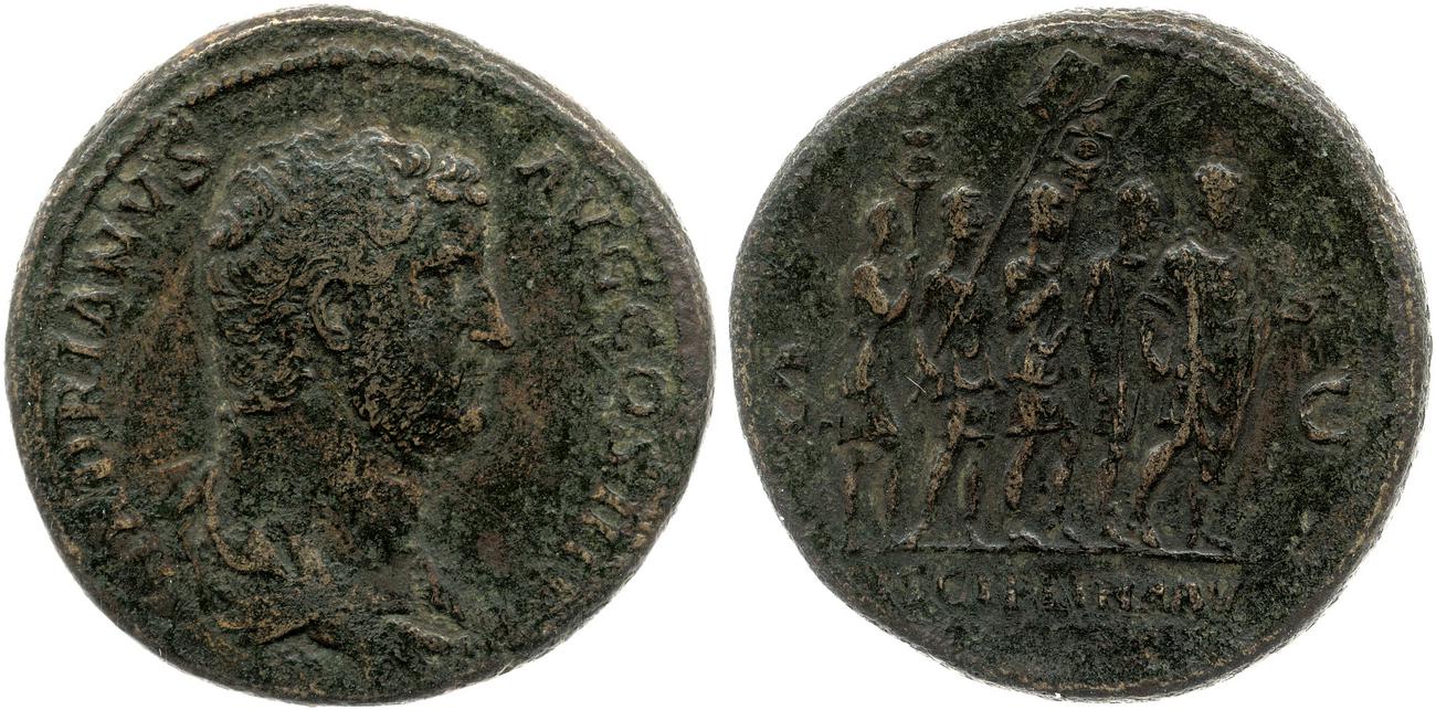 RIC II, Part 3 (second edition) Hadrian 1906, аверс, bm