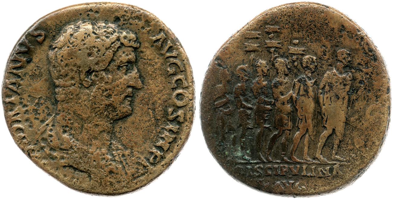 аверс RIC II, Part 3 (second edition) Hadrian 1913