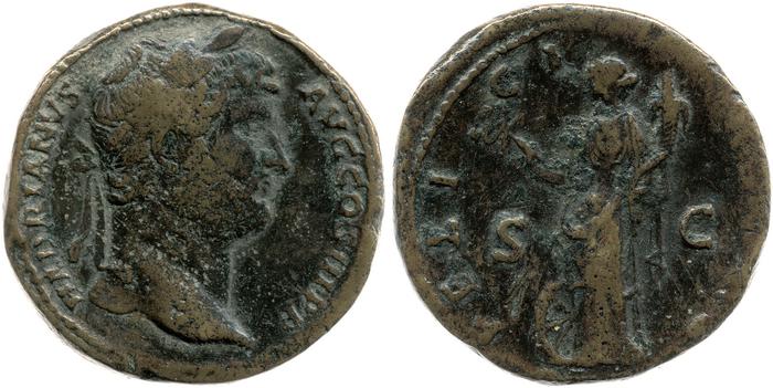 реверс RIC II, Part 3 (second edition) Hadrian 2250