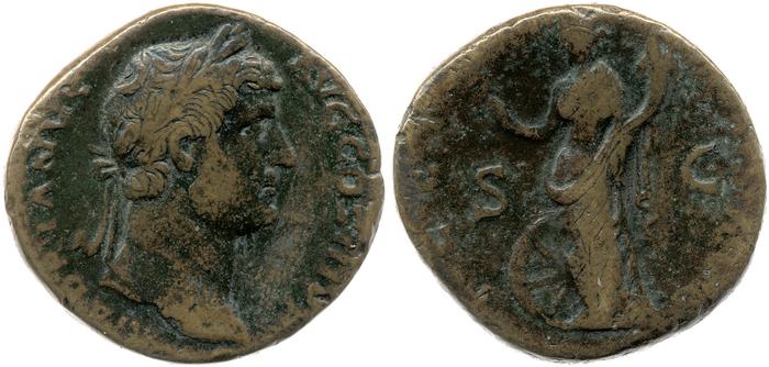 RIC II, Part 3 (second edition) Hadrian 2250, реверс, bm