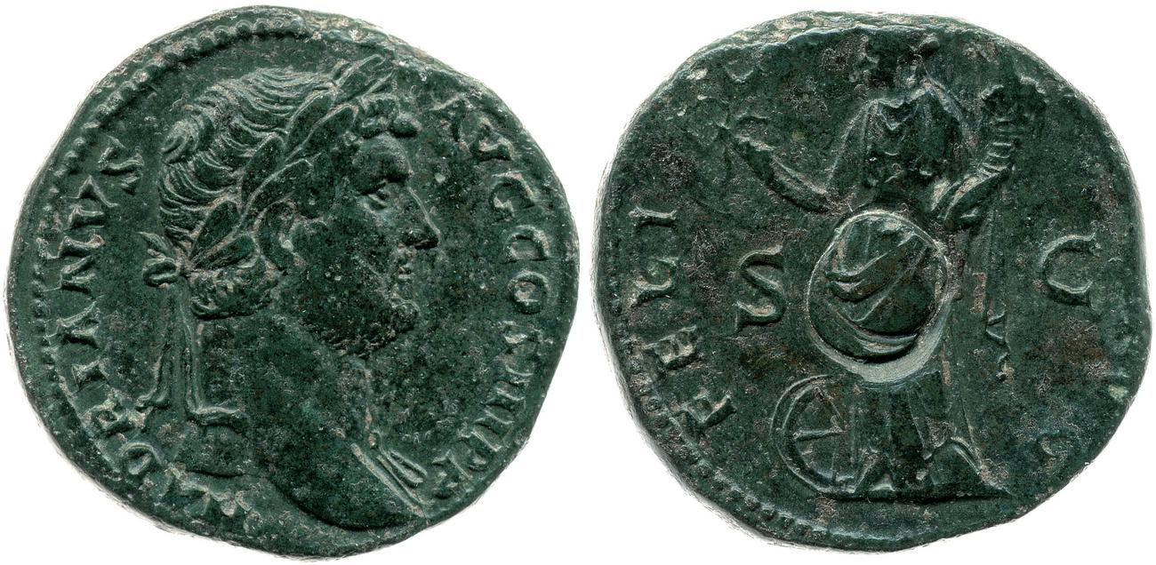 RIC II, Part 3 (second edition) Hadrian 2250, аверс, bm