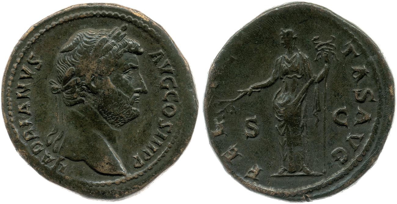 аверс RIC II, Part 3 (second edition) Hadrian 2255