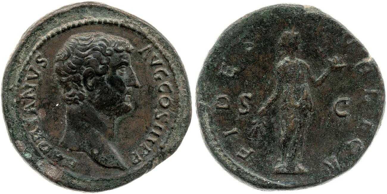 аверс RIC II, Part 3 (second edition) Hadrian 2267