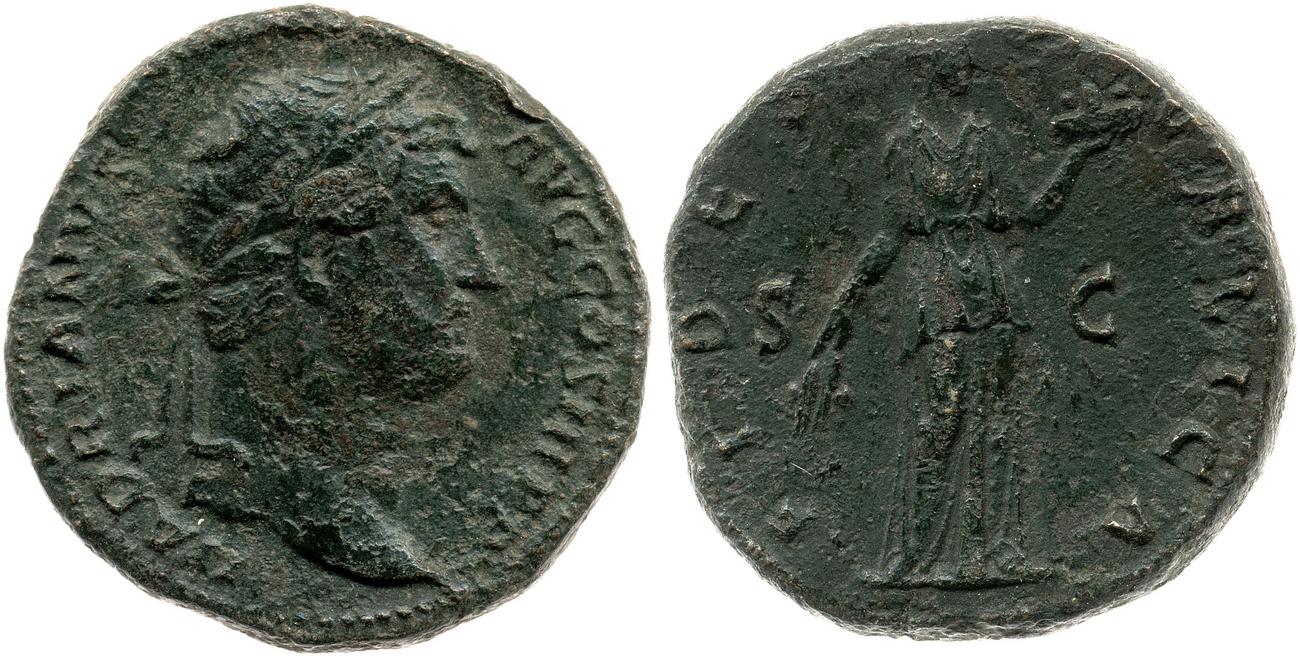 RIC II, Part 3 (second edition) Hadrian 2266, аверс, bm